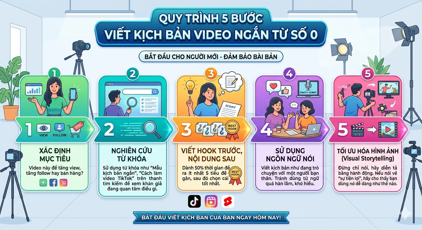mẫu kịch bản video ngắn dễ viral