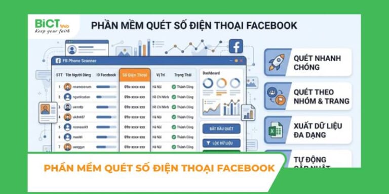 Top phần mềm quét số điện thoại facebook hiệu quả