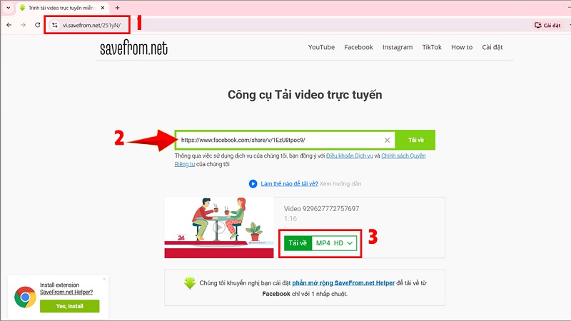 Tải video Facebook miễn phí 